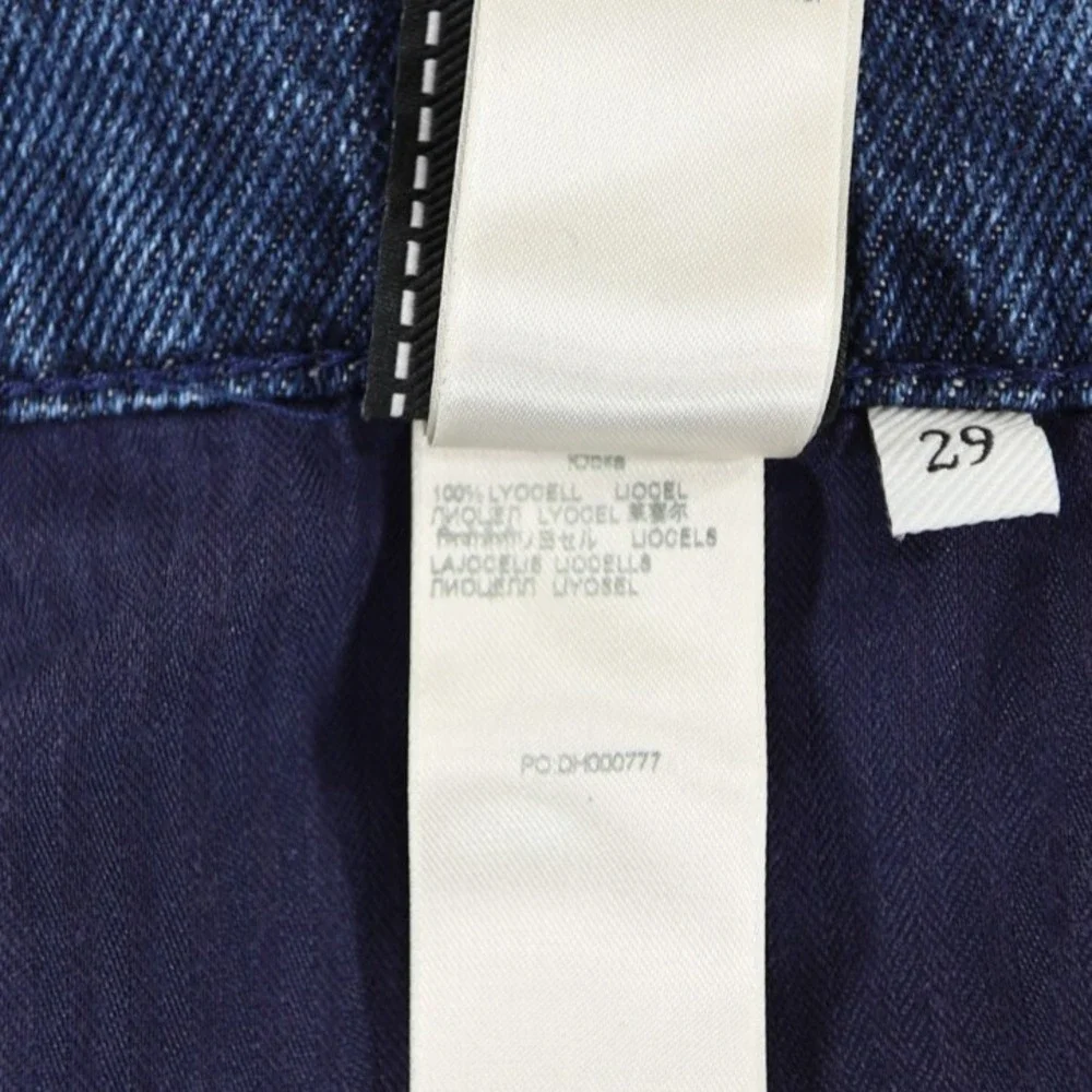 7 for All Mankind Maxi Skirt Womens 29 Blue Note Lyocell Soft Stretch Denim